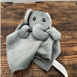 Trend Lab Gray Elephant Security Blanket Lovey Plush Baby Toy 12 Inch